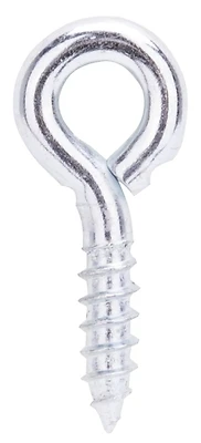 Mintcraft Lr230 Steel Eye Screw 17/64 X 1-5/8 In, Zinc Plated, 100 Pk