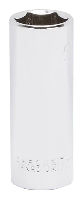 3/8 Inch Drive Deep Socket 17mm 6 Point Chrome Vanadium Steel