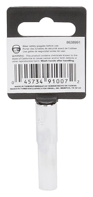 Vulcan MT6486070 Deep Socket, 9/32 In, 1/4 In Drive, 6-Point Chrome Vanadium