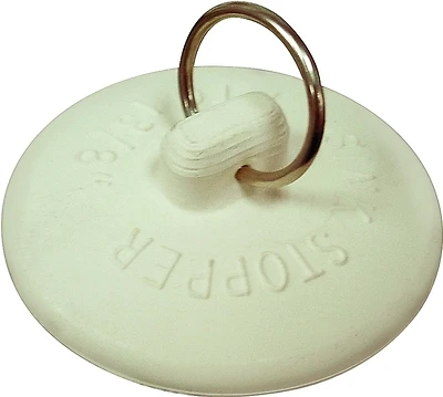 1-3/8 Inch Drain Stopper, Model 24463, Rubber, Watertight Seal