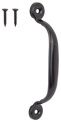 4-3/4 Inch Black Coated Steel Door Pull - Model 20914pkb-ps