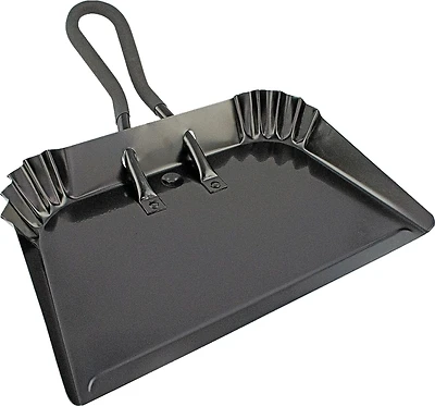 Dl-5006 Dustpan, 17-3/4 In L X 17 In W, Steel, Black Finish