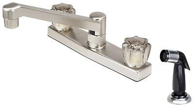 Kitchen Faucet 2-handle Spray Brushed Nickel Jy8201sbn
