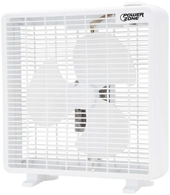 PowerZone F-1022 Box Fan, 10-Inch, 3-Speed