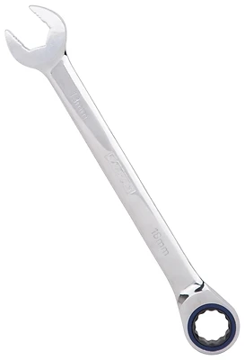 18mm Ratcheting Combination Wrench, Chrome Vanadium Steel, 72 Tooth