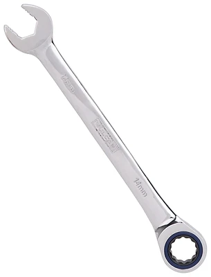 14mm Ratcheting Combination Wrench - Chrome Vanadium Steel, 72 Tooth