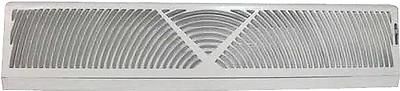 Bb-24w Baseboard Register, 24 In L X 4-1/2 In H, Steel, White