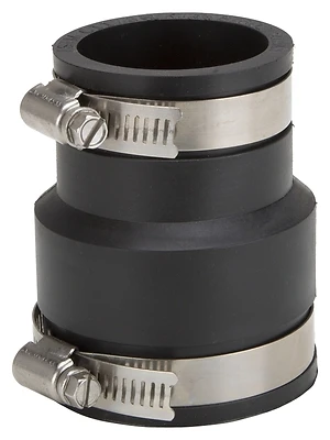 ProSource FC56-215 Flexible PVC Pipe Coupling, 2 x 1-1/2 In