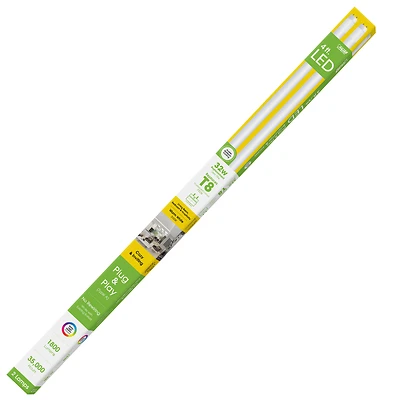 Plug & Play T8 Warm White 48 In. G13 Linear Led Bulb 32w 2 Pk