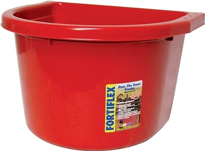 Fortex-Fortiflex OF20R Over Fence Pet Feeder, 20 Qt, Plastic, Red