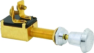 M-035c Two-position Marine Switch, 12 Vdc, Chrome Finish