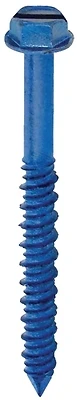 683j Concrete Screw Hex Head 1/4" X 2-3/4" With Bonus Drill Bit, 10 Pk