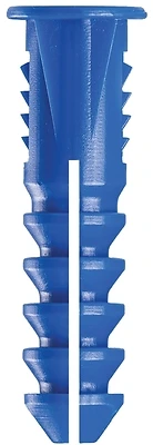 Plastic Screw Anchor 1-1/4 In. With Screws Model 193s, 10 Count