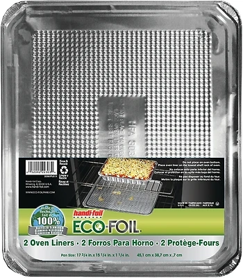 Handi-Foil 22303TL-015 Aluminum Oven Liner, 17-3/4 x 15-1/4 In., 2 Pack