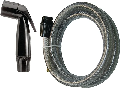 4-foot Black Sink Faucet Hose And Spray Kit With Universal Coupling