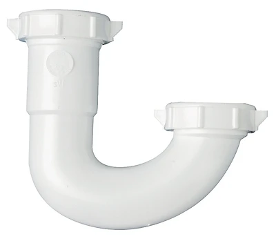 Plumb Pak PP20661 Plastic J-Bend Trap, 1-1/2 x 1-1/4 In.
