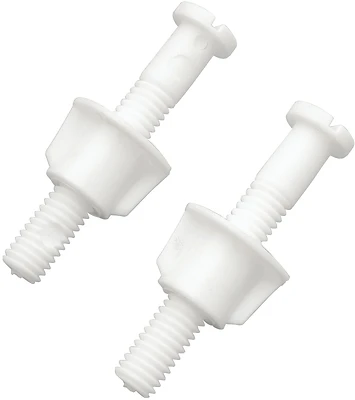 Plumb Pak PP835-39 Toilet Seat Hinge Bolt Set, White Plastic
