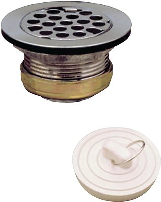 Plumb Pak PP5422 Master Duplex Sink Strainer, Stainless Steel, 2–2-1/2 In.
