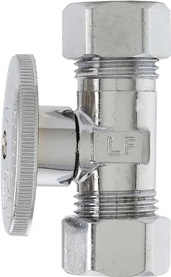 Quarter Turn Straight Valve, 5/8 Od X 7/16 Od, Model Pp2042pclf