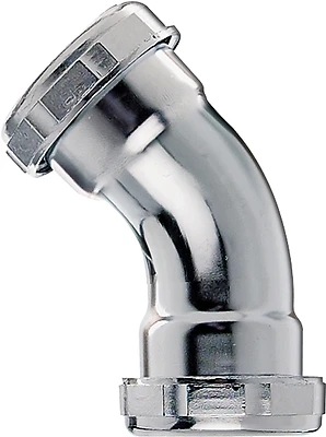 Pp137 1-1/4 Inch 45 Degree Brass Drain Elbow With Nuts And Washers