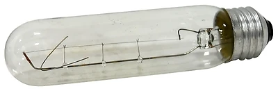 18491 25w Clear T10 Tubular Incandescent Bulb With Medium Aluminum Base