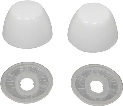 Pmb-475-3l Round Toilet Bolt Cap, White, 2 Pieces