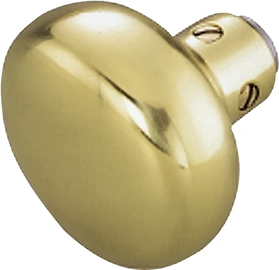 Prosource 7296601-3L Polished Brass Door Knobset, 2-Pack