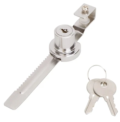 Prosource 6298343-3L Chrome Plated Showcase Lock, Keyed, 1/4 In