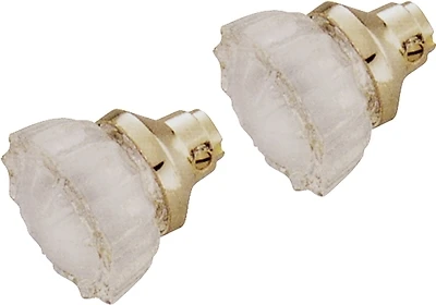Prosource 7296510-3L Crystal Glass Door Knobset, 2-Pack with Spindle