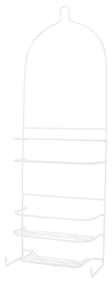 Simple Spaces SS-5786-PE-3L Shower Caddy, White, 27-3/4 In. H