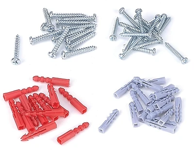 ProSource JL821083L Screw and Anchor Assortment, 60-Piece Set