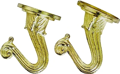 Landscapers Select GB0413L Ceiling Hook, 1.5 In, Polished Brass, 8 Lb
