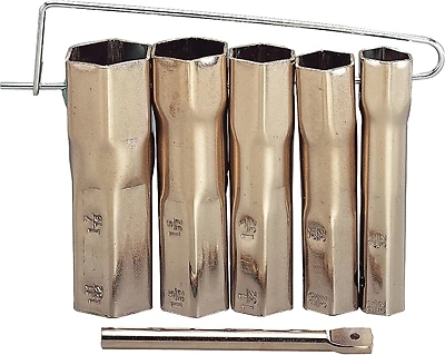 Prosource T141-3L Shower Valve Socket Wrench Set, 5 Piece, Nickel-Plated Steel