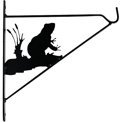 Gf-3059 11 Inch Matte Black Steel Wall Mount Plant Bracket