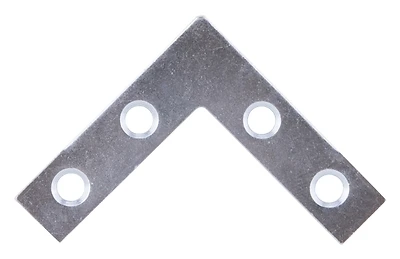 Flat Corner Brace 1.5 X 3/8 Inch Zinc Plated Steel Fc-z015-01