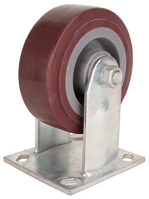 Jc-p03 5 X 2 Inch Rigid Polyurethane Plate Caster - Heavy-duty