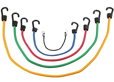 Mintcraft Fh64030 20-piece Stretch Cord Set, Polypropylene, Multi-color With Hooks