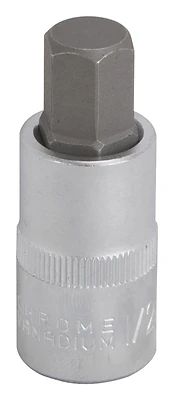 1/2 Inch Drive Hex Bit Socket - Chrome Vanadium Steel, Model 3506012113