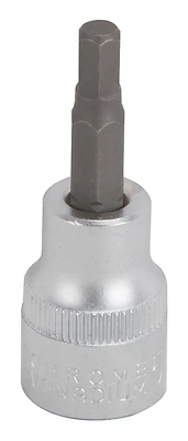 5mm Socket Hex Bit, 3/8 In. Drive, Chrome Vanadium Steel
