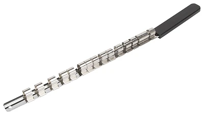 1/2-inch Drive Socket Clip Rail, 17-inch, Holds 16 Sockets