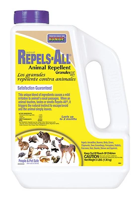 Bonide 23614 Repels-All Animal Repellent Granules, Ready-to-Use, 3 Lbs.