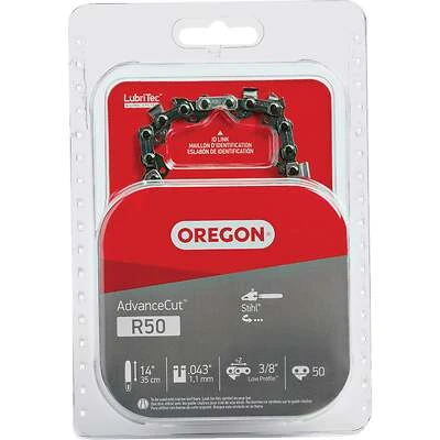 Oregon R50 AdvanceCut Chainsaw Chain, 14 In., 3/8 In. Pitch, 50-Link