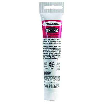 Rectorseal 23710 T Plus 2 Pipe Thread Sealant, 1.75 Oz.