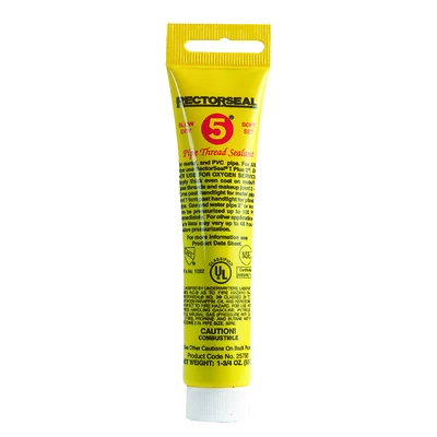 Rectorseal 25790 #5 Pipe Thread Sealant, Yellow Paste, 1.75 Oz