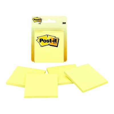 Post-it 5400A Sticky Note, 3 x 3 in, Canary Yellow, 200-Sheet