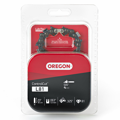 Oregon L81 Chainsaw Chain, 20 In. Bar, 81 Drive Links, 0.325 In. Pitch