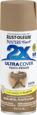 Painter's Touch 2X Spray Paint, Satin Nutmeg, 12-oz.