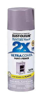 Painter's Touch 2X Spray Paint, Silver Lilac Satin, 12 oz.