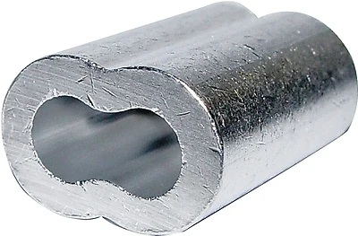3/32 In. Aluminum Cable Ferrules (50-pack) Model 7670814 Durable Swage Tool Use