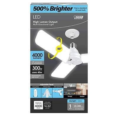 LIGHT LED 3PNL 4000LM 5K 300W